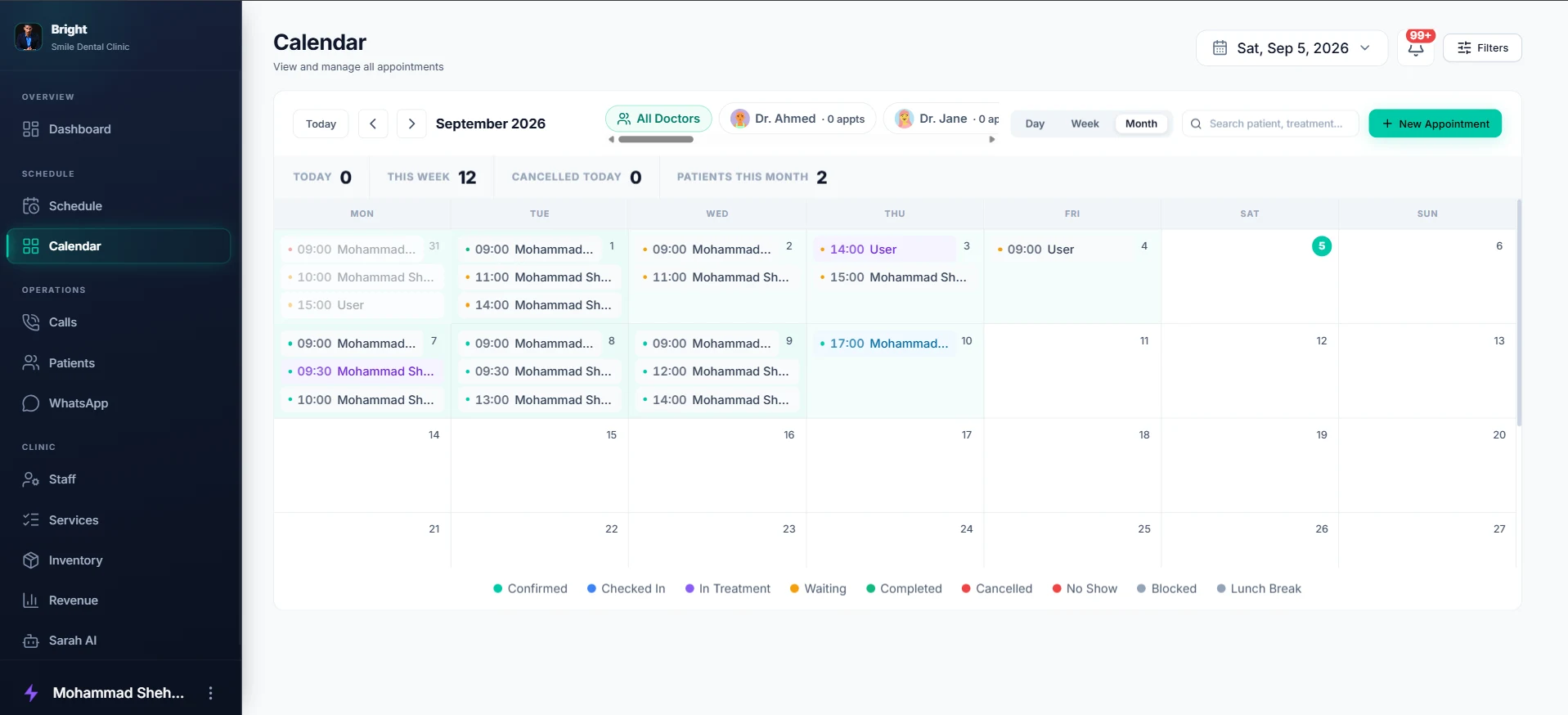 Denora Appointment — approved product screen